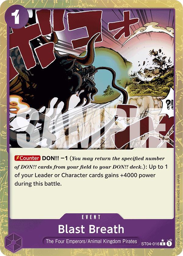 Blast Breath (Textured Foil) (ST04-016) [Premium Booster -The Best-] | Jack's On Queen