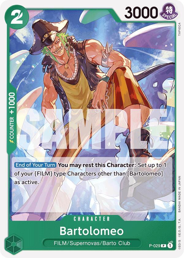 Bartolomeo (P-029) (Reprint) (P-029) [Premium Booster -The Best-] | Jack's On Queen