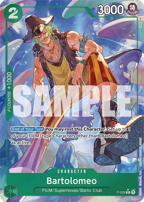 Bartolomeo (P-029) (Full Art) (P-029) [Premium Booster -The Best-] | Jack's On Queen