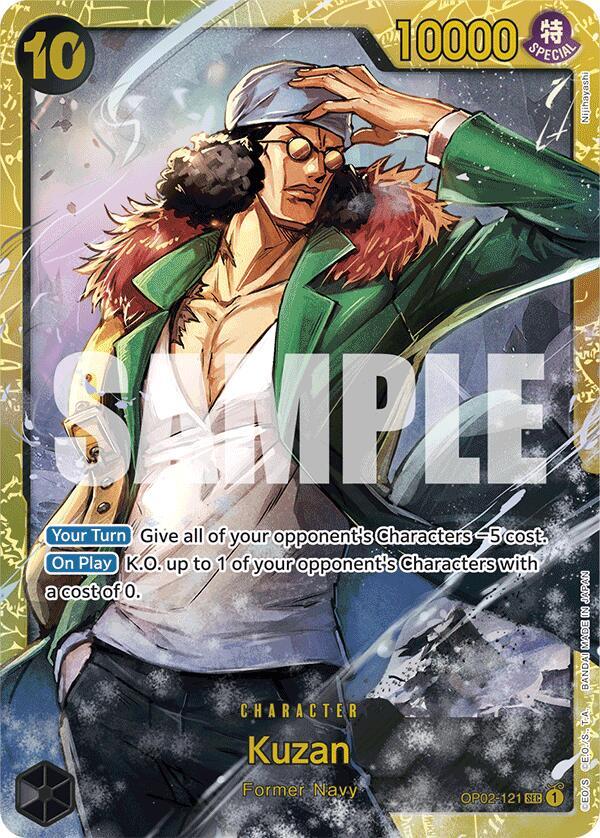 Kuzan (OP02-121) (Reprint) (OP02-121) [Premium Booster -The Best-] | Jack's On Queen