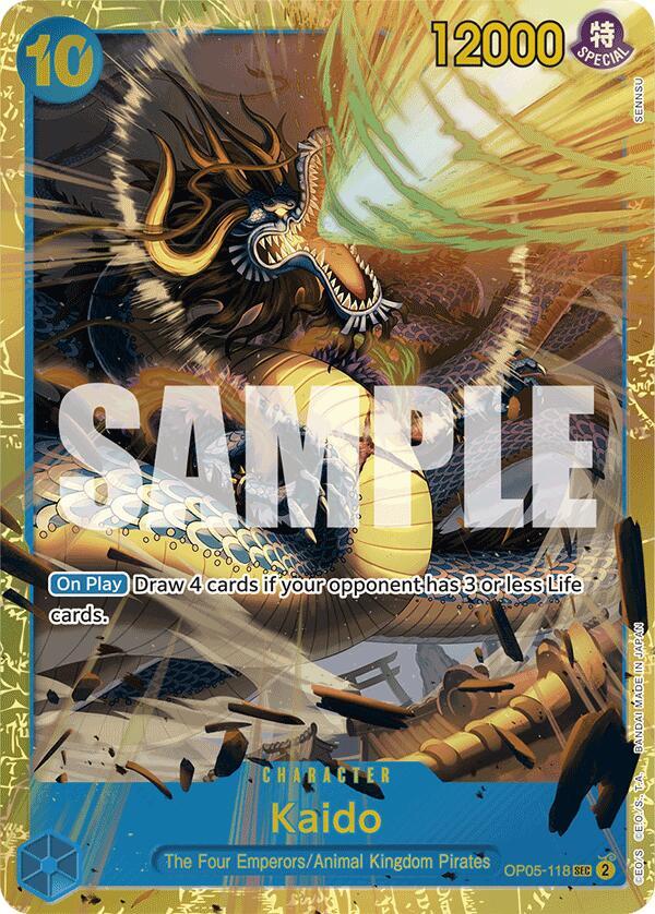 Kaido (OP05-118) (Reprint) (OP05-118) [Premium Booster -The Best-] | Jack's On Queen