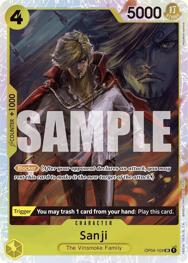 Sanji (Reprint) (OP04-104) [Premium Booster -The Best-] | Jack's On Queen