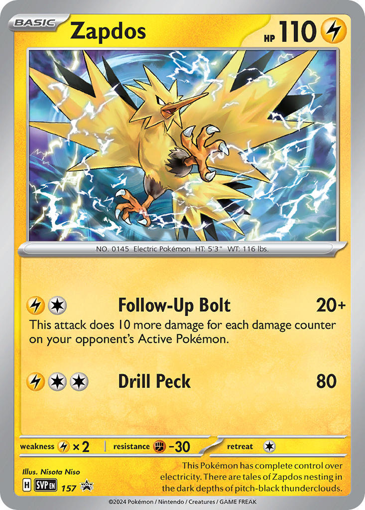 Zapdos (157) [Scarlet & Violet: Black Star Promos] | Jack's On Queen