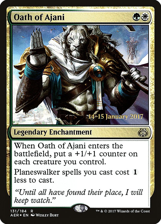 Oath of Ajani [Aether Revolt Prerelease Promos] | Jack's On Queen