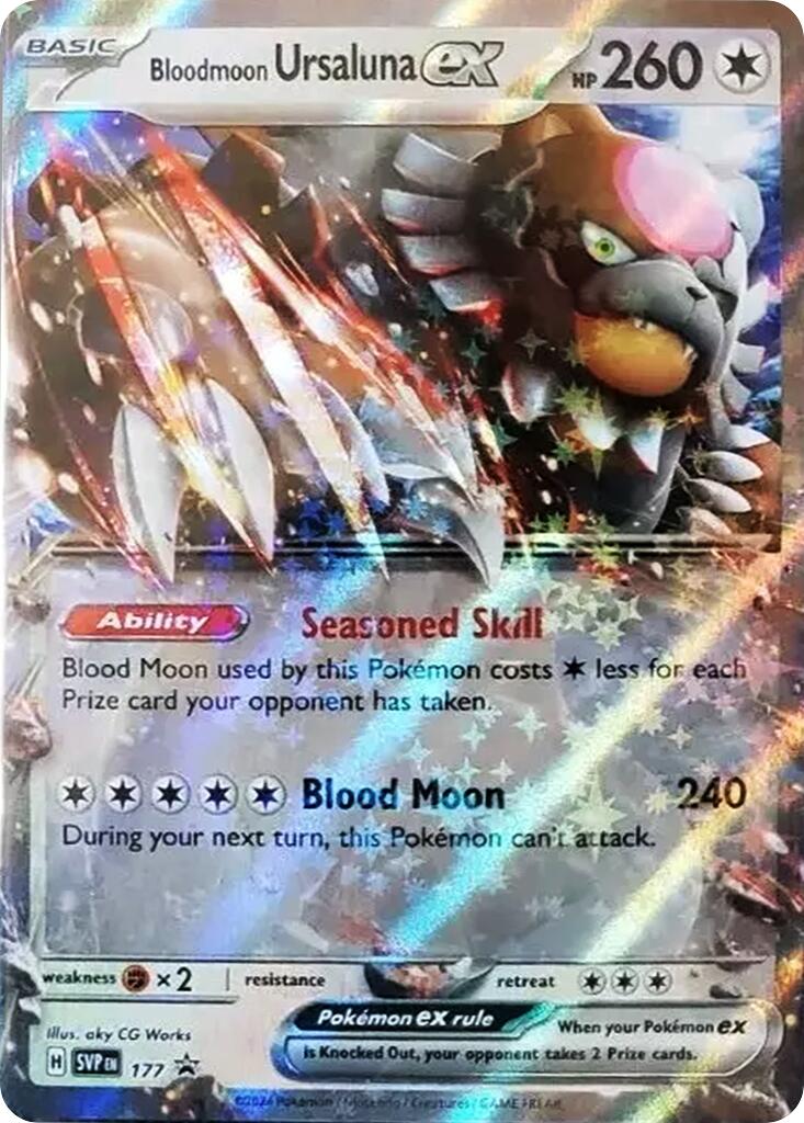 Bloodmoon Ursaluna ex (177) [Scarlet & Violet: Black Star Promos] | Jack's On Queen