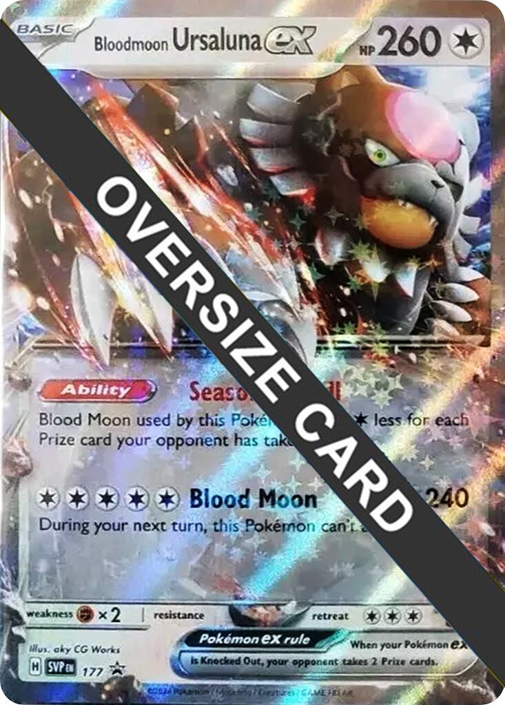 Bloodmoon Ursaluna ex (177) (Jumbo Card) [Scarlet & Violet: Black Star Promos] | Jack's On Queen