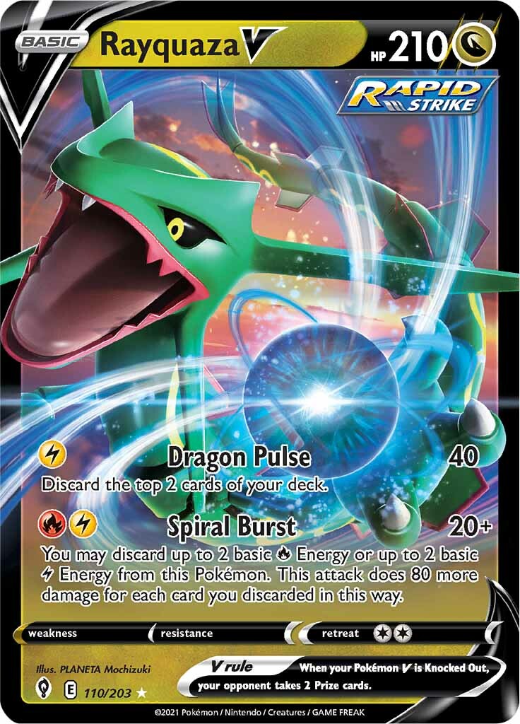 Rayquaza V (110/203) [Sword & Shield: Evolving Skies] | Jack's On Queen