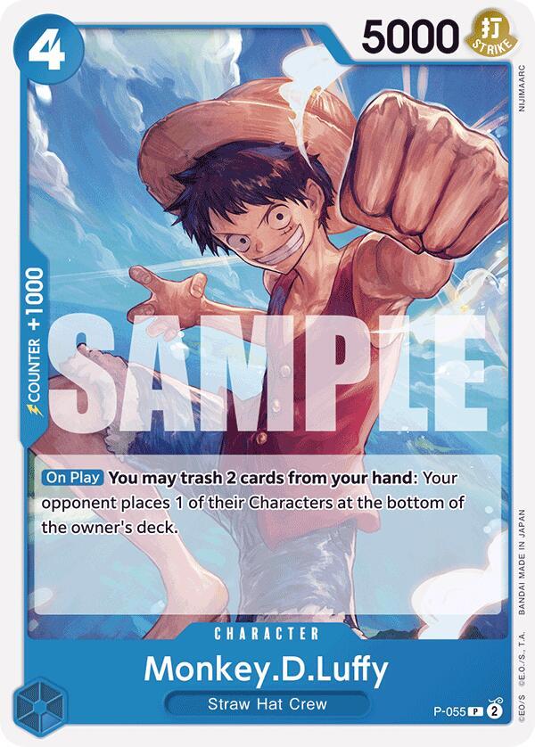 Monkey.D.Luffy (P-055) (Reprint) (P-055) [Premium Booster -The Best-] | Jack's On Queen