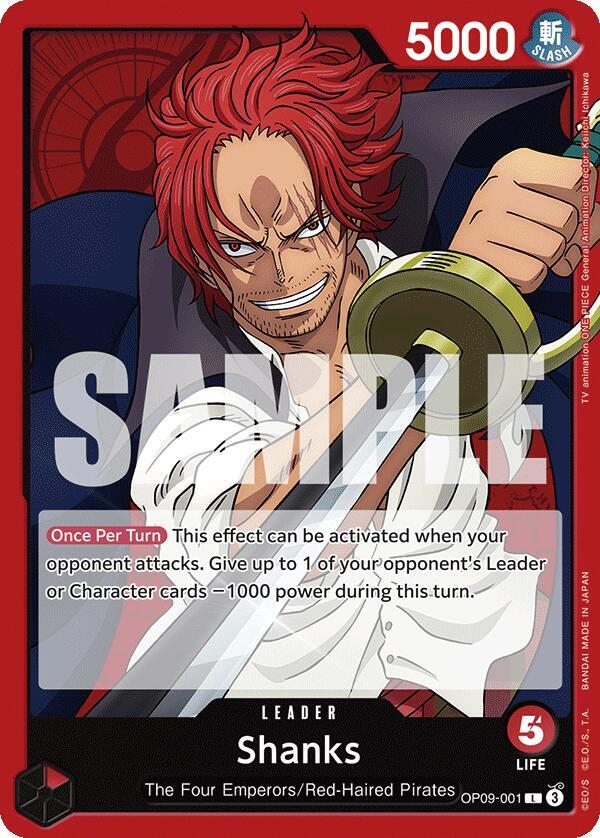 Shanks (001) (OP09-001) [Emperors in the New World] | Jack's On Queen