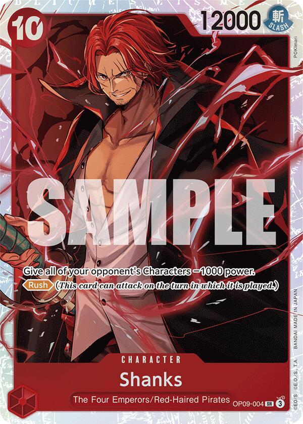 Shanks (004) (OP09-004) [Emperors in the New World] | Jack's On Queen