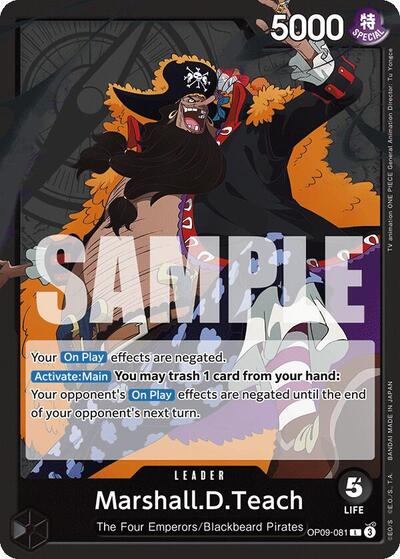 Marshall.D.Teach (081) (OP09-081) [Emperors in the New World] | Jack's On Queen