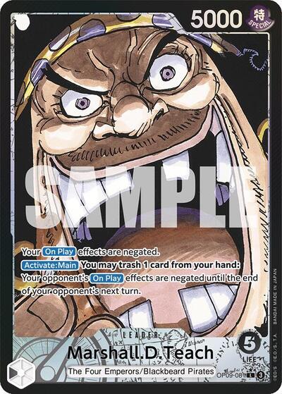 Marshall.D.Teach (081) (Parallel) (OP09-081) [Emperors in the New World] | Jack's On Queen