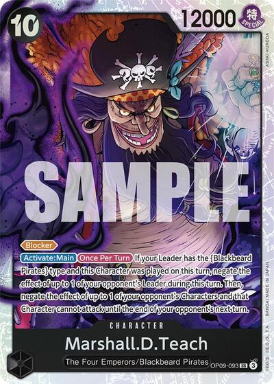 Marshall.D.Teach (093) (OP09-093) [Emperors in the New World] | Jack's On Queen