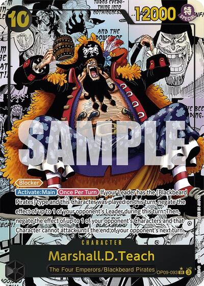 Marshall.D.Teach (093) (Manga) (OP09-093) [Emperors in the New World] | Jack's On Queen