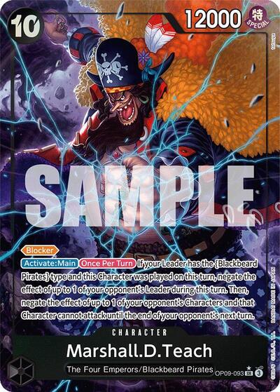 Marshall.D.Teach (093) (Alternate Art) (OP09-093) [Emperors in the New World] | Jack's On Queen