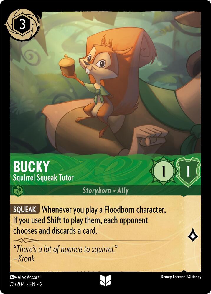 Bucky - Squirrel Squeak Tutor (Errata Version) (73/204) [Rise of the Floodborn] | Jack's On Queen