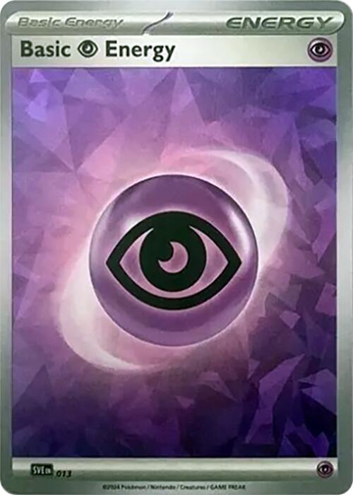 Basic Psychic Energy (013) (Cracked Ice Holo) [Scarlet & Violet: Stellar Crown] | Jack's On Queen