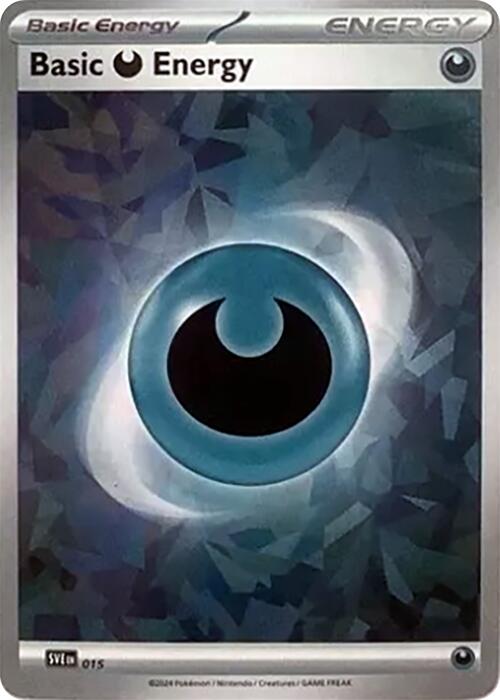 Basic Darkness Energy (015) (Cracked Ice Holo) [Scarlet & Violet: Stellar Crown] | Jack's On Queen