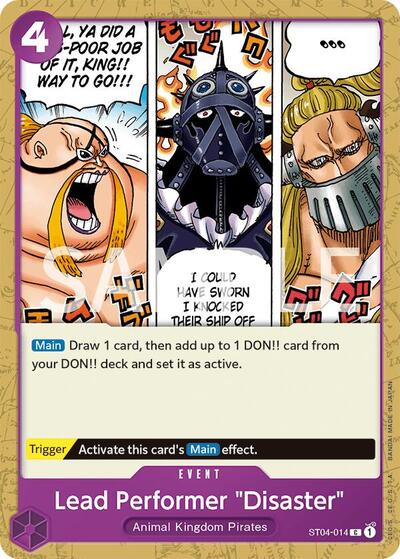 Lead Performer "Disaster" (ST04-014) [Revision Pack Cards] | Jack's On Queen