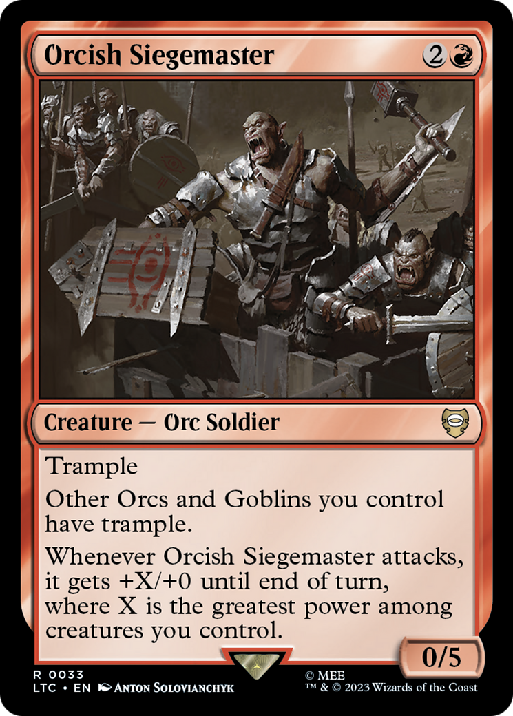 Orcish Siegemaster [The Lord of the Rings: Tales of Middle-Earth Commander] | Jack's On Queen