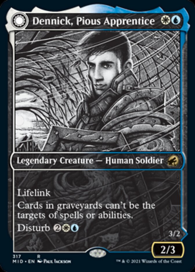Dennick, Pious Apprentice // Dennick, Pious Apparition (Showcase Eternal Night) [Innistrad: Midnight Hunt] | Jack's On Queen