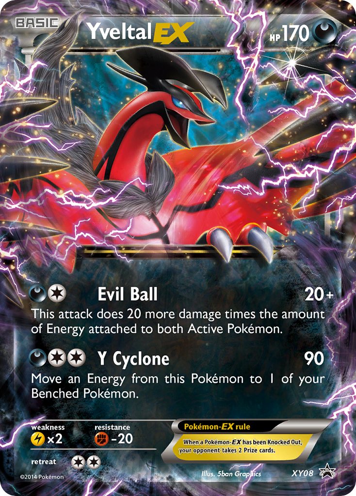 Yveltal EX (XY08) [XY: Black Star Promos] | Jack's On Queen