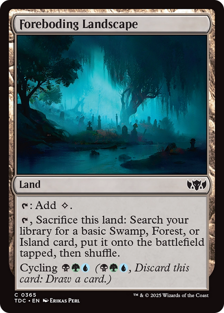 Foreboding Landscape [Tarkir: Dragonstorm Commander] | Jack's On Queen