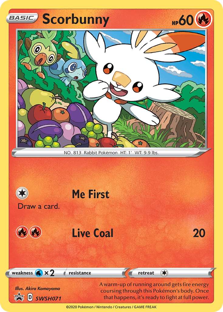 Scorbunny (SWSH071) [Sword & Shield: Black Star Promos] | Jack's On Queen