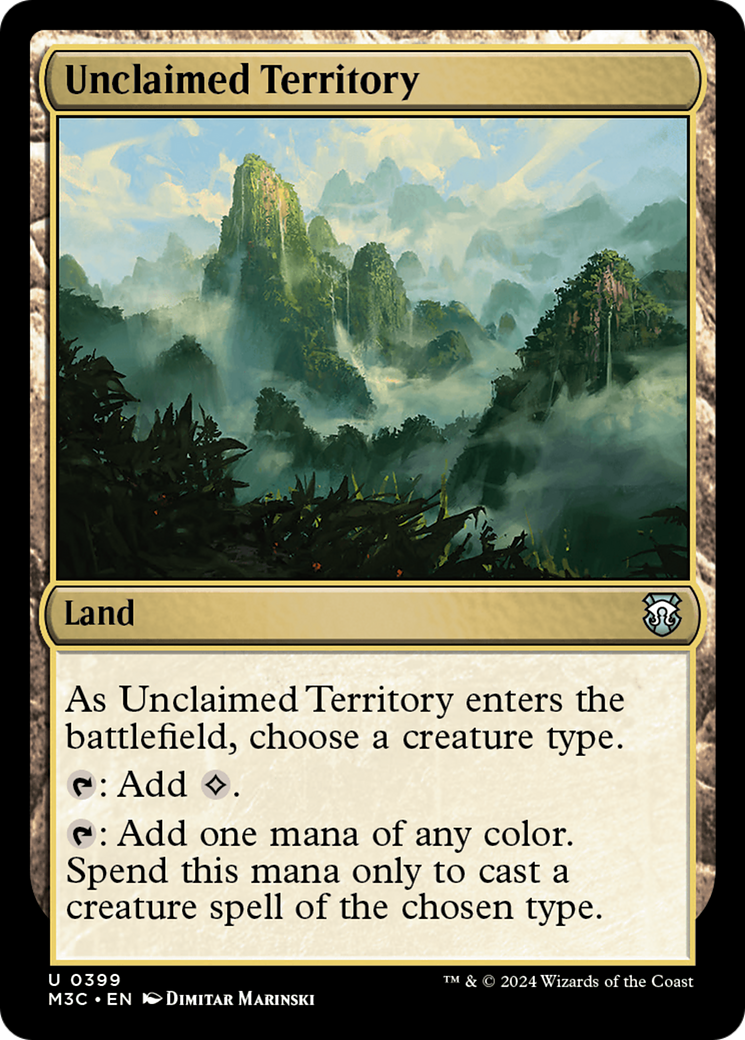 Unclaimed Territory (Ripple Foil) [Modern Horizons 3 Commander] | Jack's On Queen