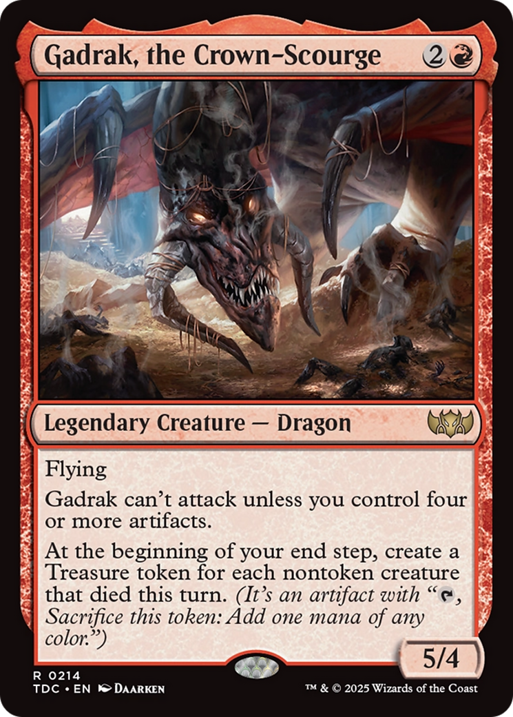 Gadrak, the Crown-Scourge [Tarkir: Dragonstorm Commander] | Jack's On Queen