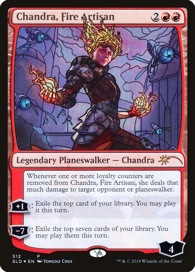 Chandra, Fire Artisan (Stained Glass) [Secret Lair Drop Promos] | Jack's On Queen