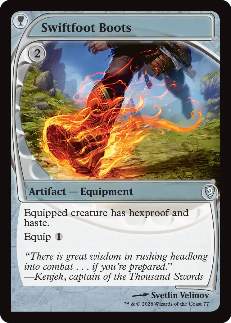 Swiftfoot Boots (Future Sight) [Mystery Booster: Commander Edition] | Jack's On Queen
