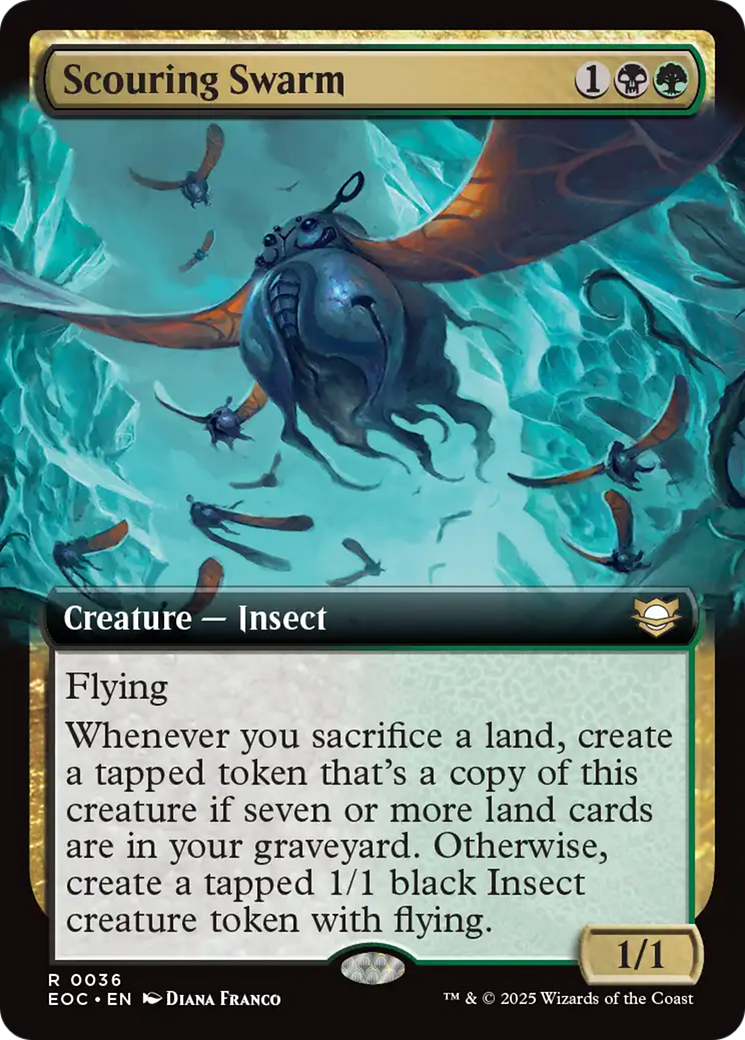 Scouring Swarm (Extended Art) [Edge of Eternities Commander] | Jack's On Queen