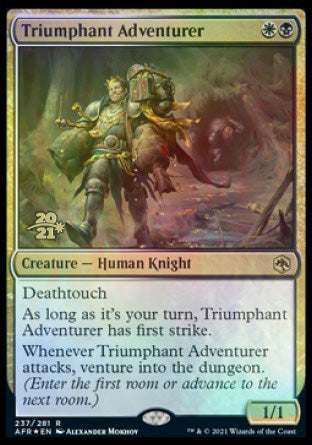 Triumphant Adventurer [Dungeons & Dragons: Adventures in the Forgotten Realms Prerelease Promos] | Jack's On Queen