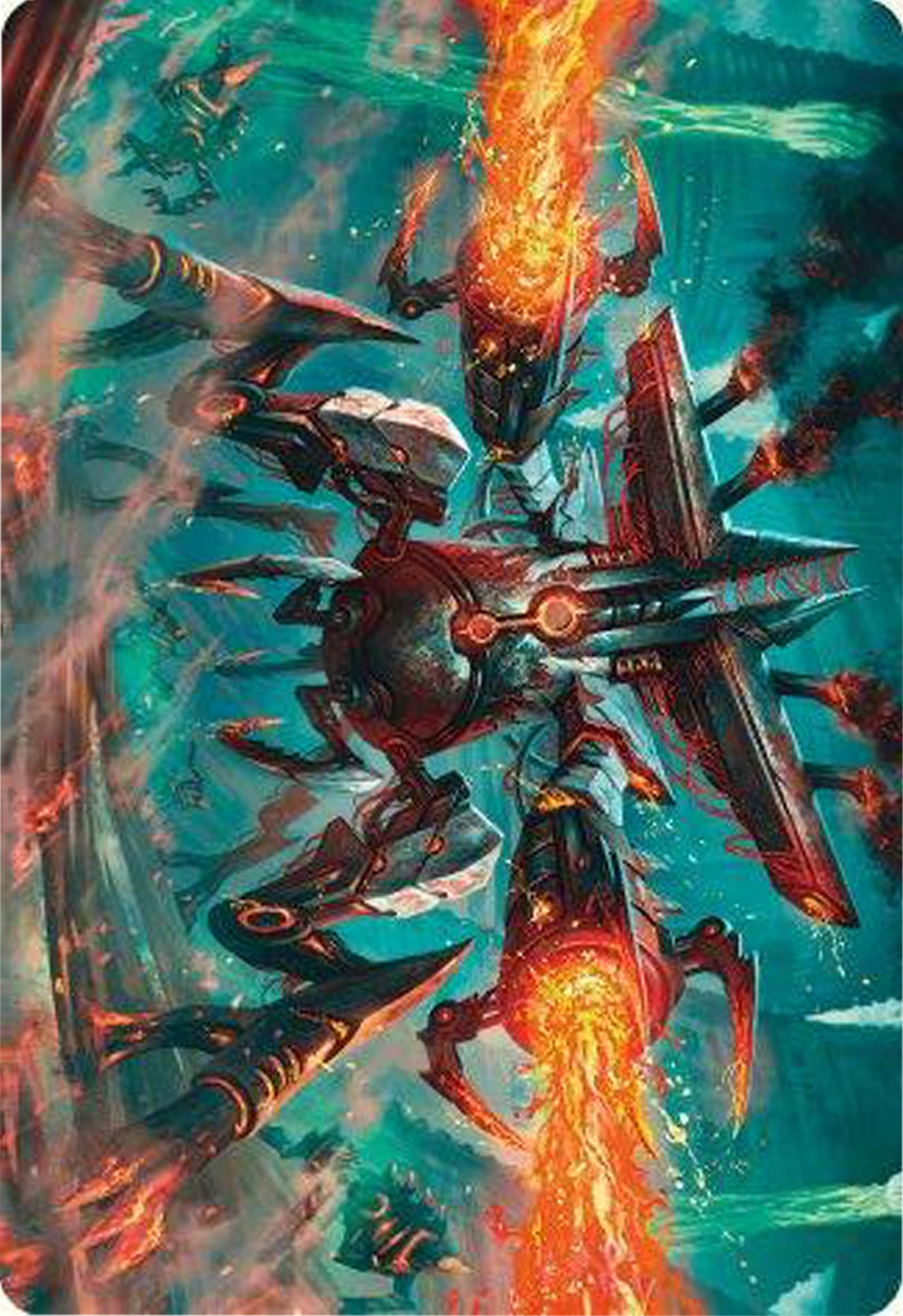 Exterminator Magmarch Art Card [Modern Horizons 3 Art Series] | Jack's On Queen