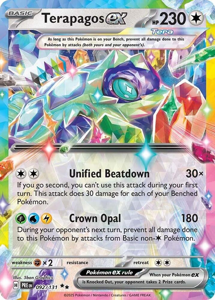 Terapagos ex (092/131) [Scarlet & Violet: Prismatic Evolutions] | Jack's On Queen
