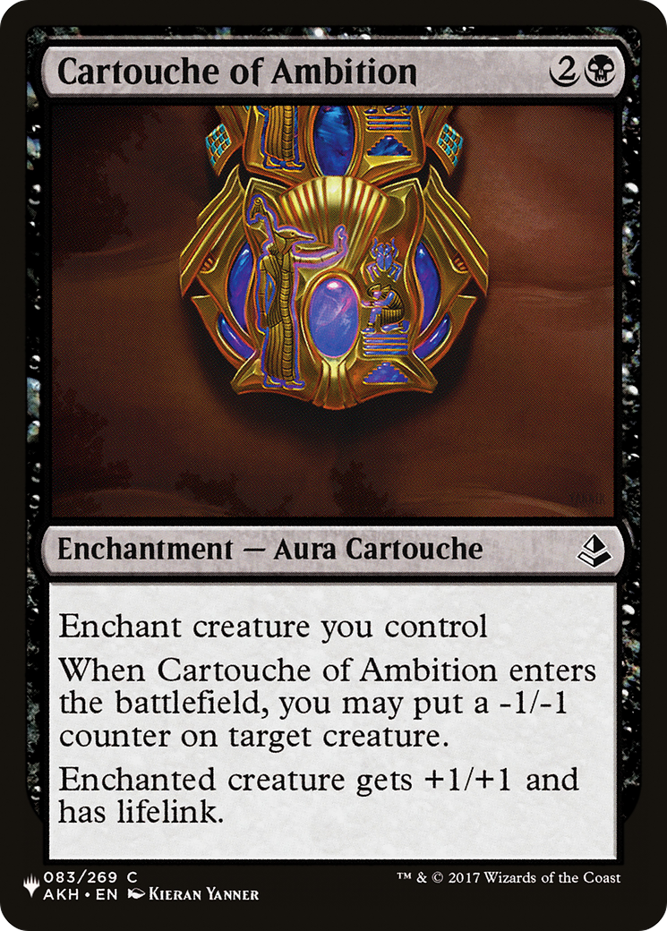 Cartouche of Ambition [The List] | Jack's On Queen