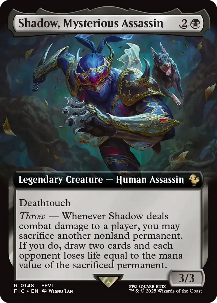 Shadow, Mysterious Assassin (Extended Art) [FINAL FANTASY Commander] | Jack's On Queen