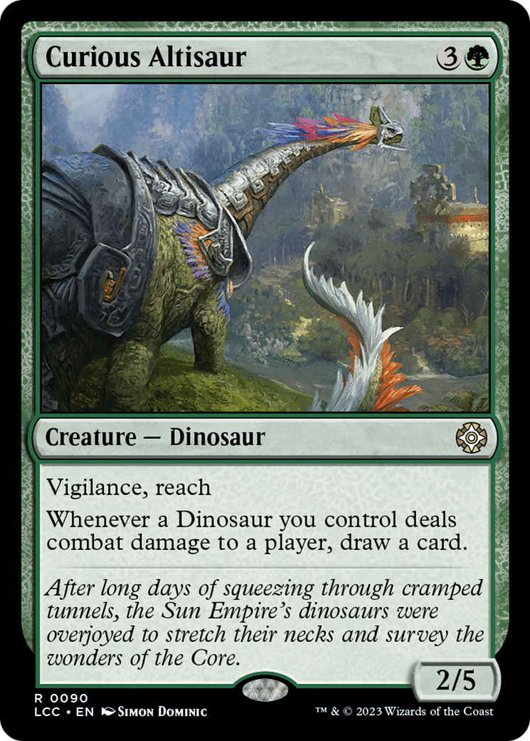Curious Altisaur [The Lost Caverns of Ixalan Commander] | Jack's On Queen