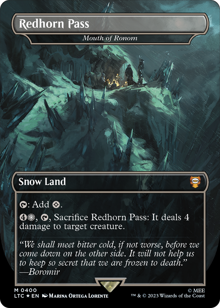 Redhorn Pass - Mouth of Ronom (Surge Foil Realms and Relics) [The Lord of the Rings: Tales of Middle-Earth Commander] | Jack's On Queen