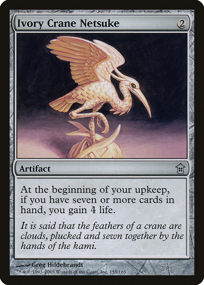 Ivory Crane Netsuke [Saviors of Kamigawa] | Jack's On Queen