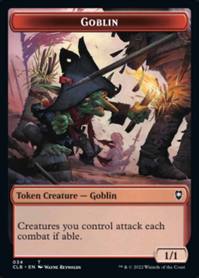 Pirate // Goblin Double-Sided Token [Commander Legends: Battle for Baldur's Gate Tokens] | Jack's On Queen