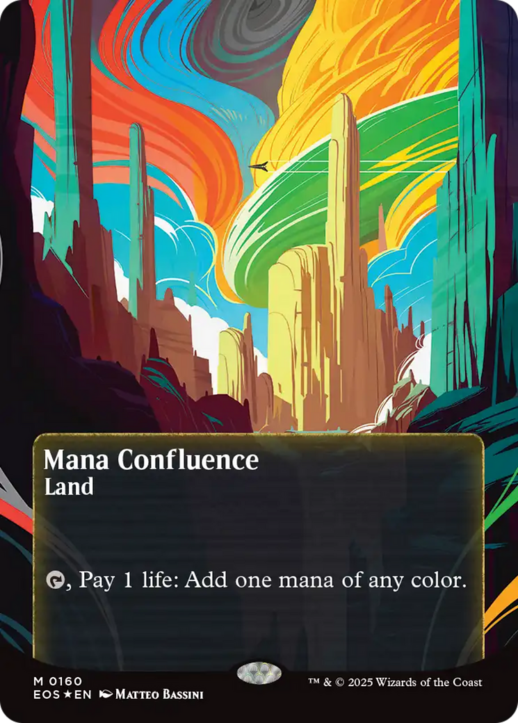 Mana Confluence (0160) (Borderless) (Galaxy Foil) [Edge of Eternities: Stellar Sights] | Jack's On Queen
