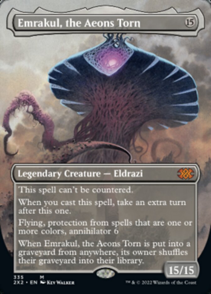 Emrakul, the Aeons Torn (Borderless Alternate Art) [Double Masters 2022] | Jack's On Queen