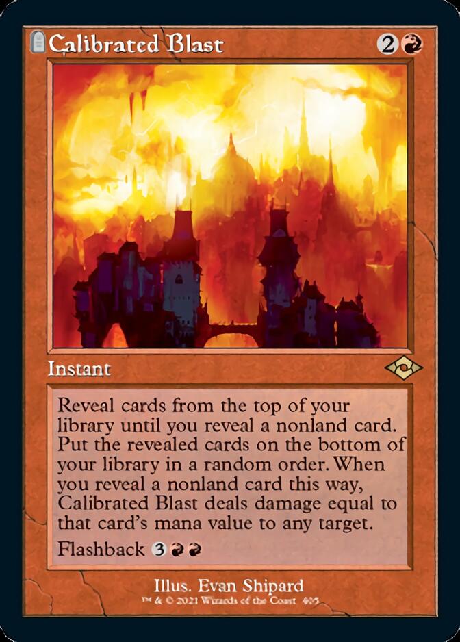 Calibrated Blast (Retro Foil Etched) [Modern Horizons 2] | Jack's On Queen