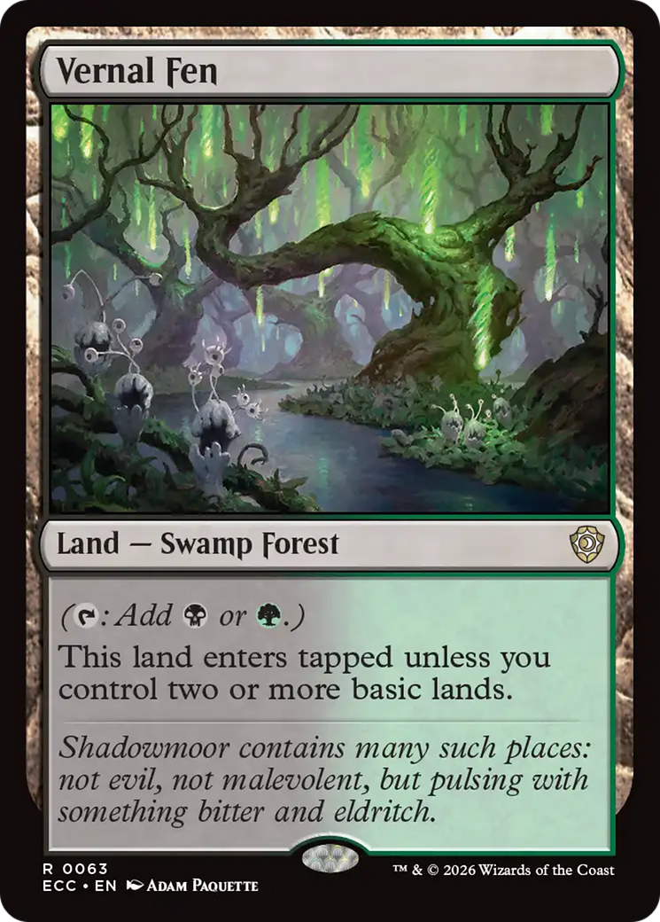 Vernal Fen [Lorwyn Eclipsed Commander] | Jack's On Queen