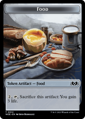 Faerie // Food (0012) Double-Sided Token [Wilds of Eldraine Tokens] | Jack's On Queen