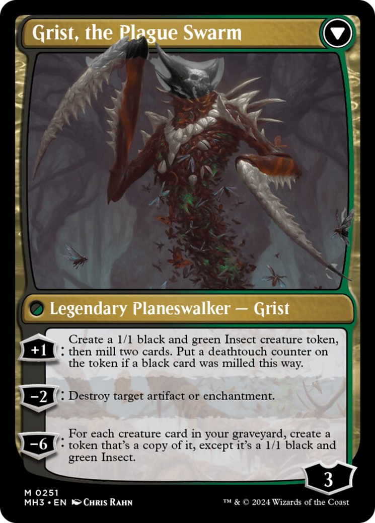 Grist, Voracious Larva // Grist, the Plague Swarm [Modern Horizons 3] | Jack's On Queen