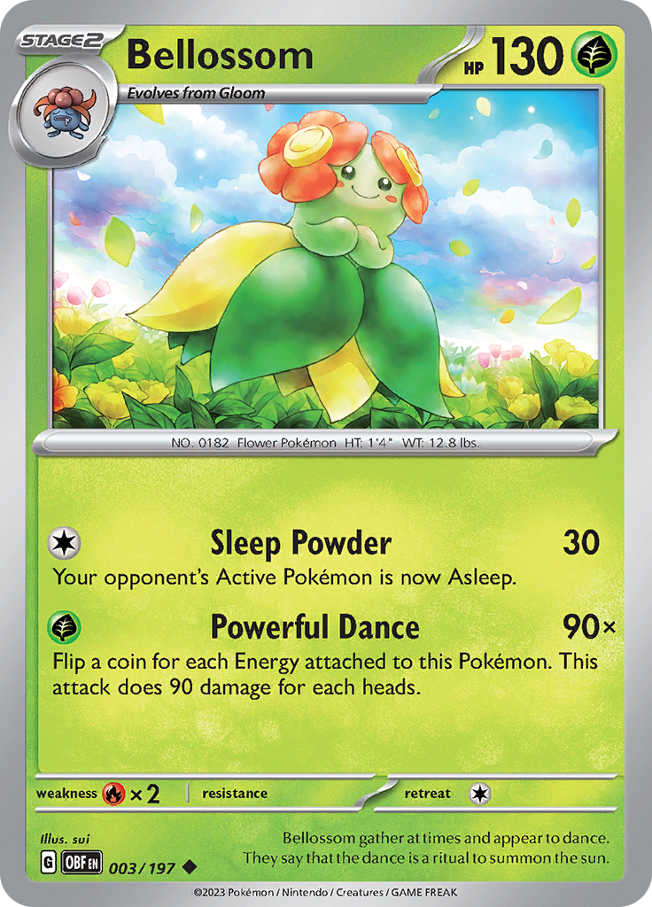 Bellossom (003/197) [Scarlet & Violet: Obsidian Flames] | Jack's On Queen