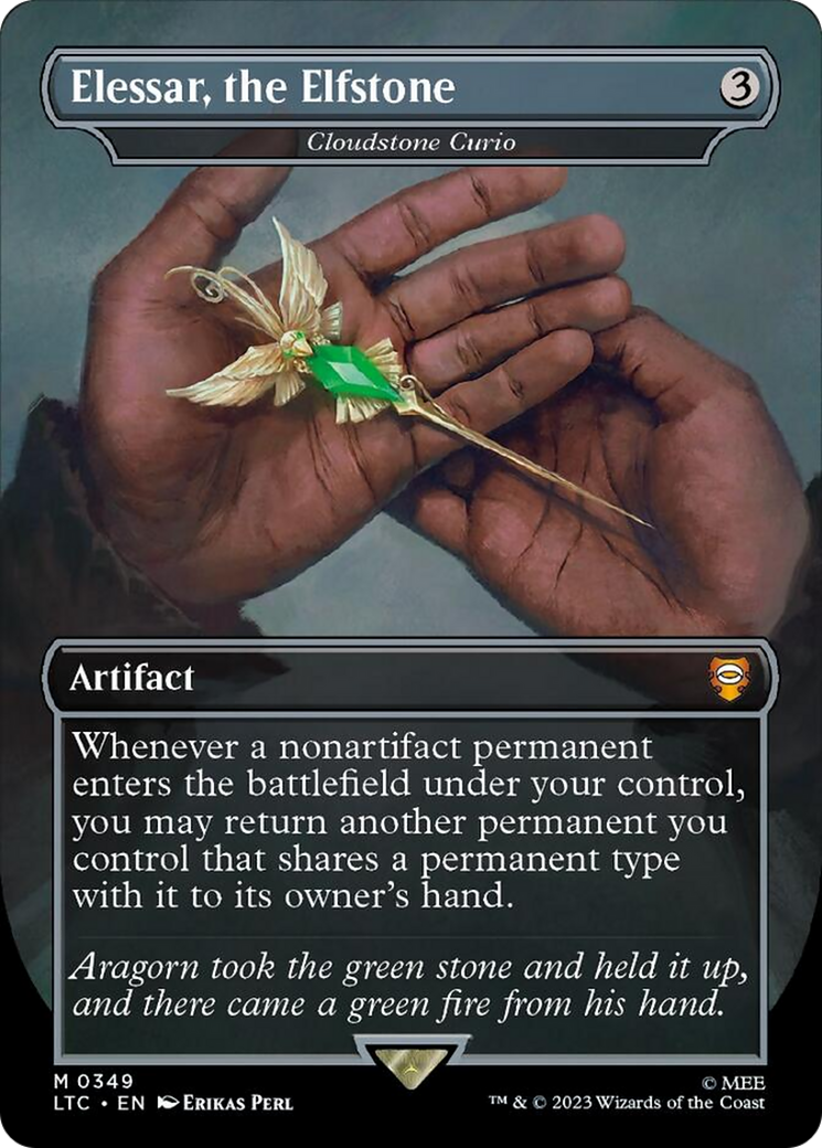 Elessar, the Elfstone - Cloudstone Curio (Surge Foil) [The Lord of the Rings: Tales of Middle-Earth Commander] | Jack's On Queen